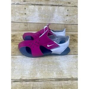 Nike Sunray Protect 2 (PS) Sandals 943827-604 Fireberry/Football White Size 1y